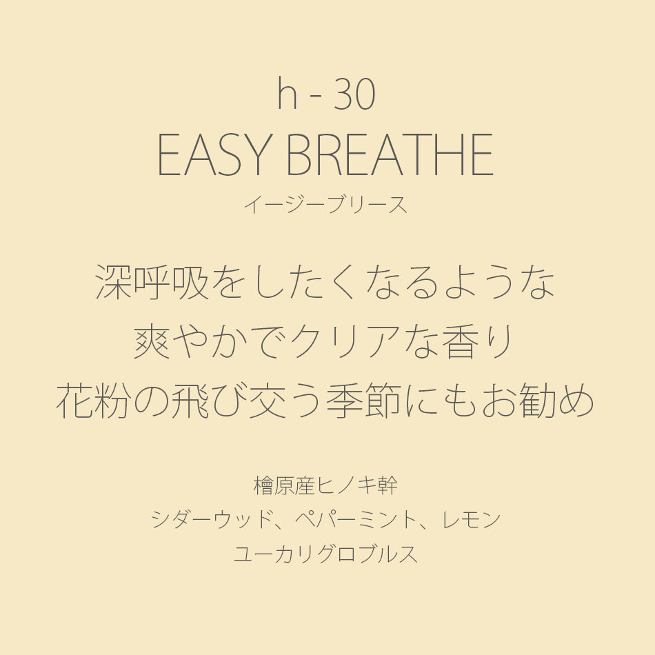 h-30 EASY BREATHE［イージーブリース］